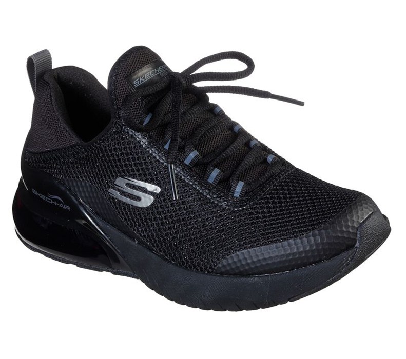 Skechers Skech-Air Stratus - Sparkling Wind - Womens Sneakers Black [AU-JR8101]